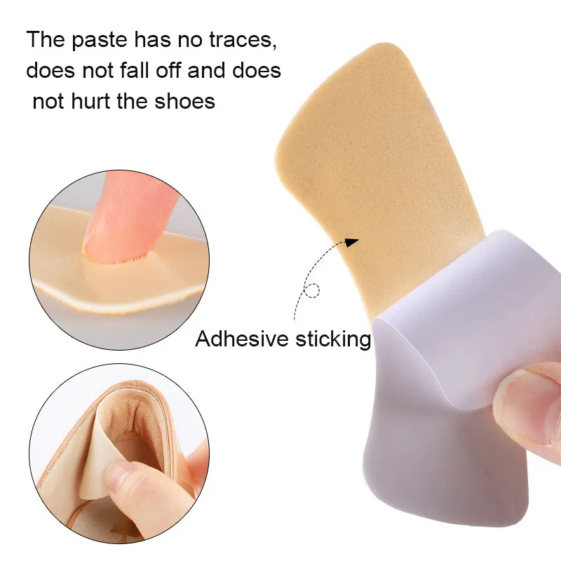 Heel Insoles Patch Heel Protector Shoe Cushion Pads Adhesive Back Sticker 1 Pairs