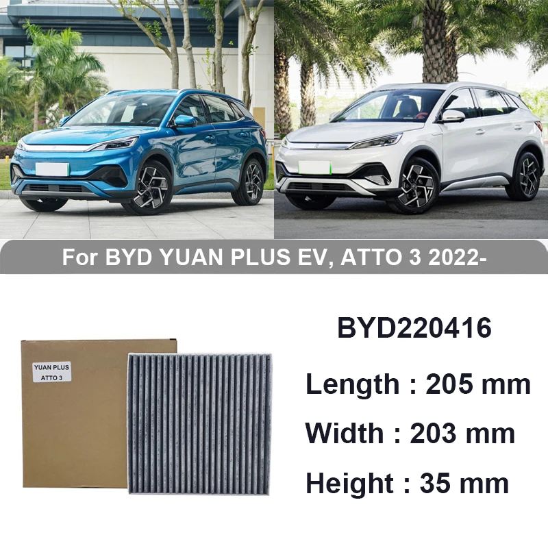 Cabin Filter air filter For BYD YUAN PLUS EV ATTO 3