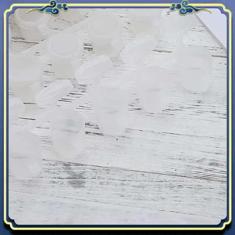 A86P-25 스트립 150개 빈 페인트 스트립 페인트 컵, 10ml/0.325oz 미니 페인트 팟 스트립 투명 플라스틱 보관함
