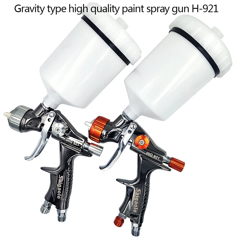 Automobile Sheet Metal Paint Low Pressure High Atomization Furniture Industry Leather Gravity type Professional Paint Spray Gun gravity type low pressure manual pot paint spray gun automotive sheet metal paint high atomization furniture topcoat spray gun