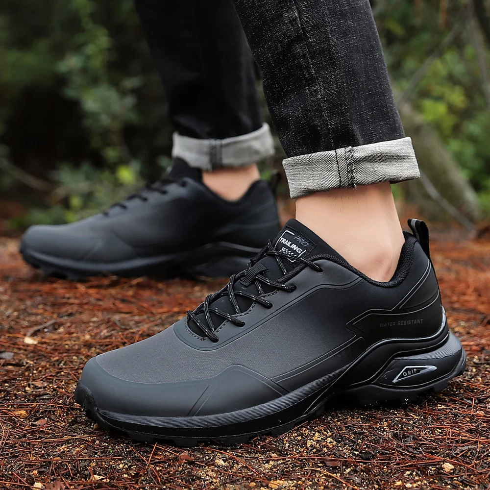 SALUDAS Hiking Shoes Men Outdoor Waterproof Trail Trekking Sneakers Jungle Camping Hunting Shoes Big Size Men Training Sneakers
