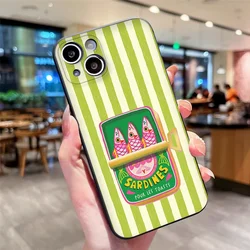 Cartoon Pink Blue Striped Sardines Phone Case: Soft and Stylish Cover for Honor 500 Pro (M - C1836T1)