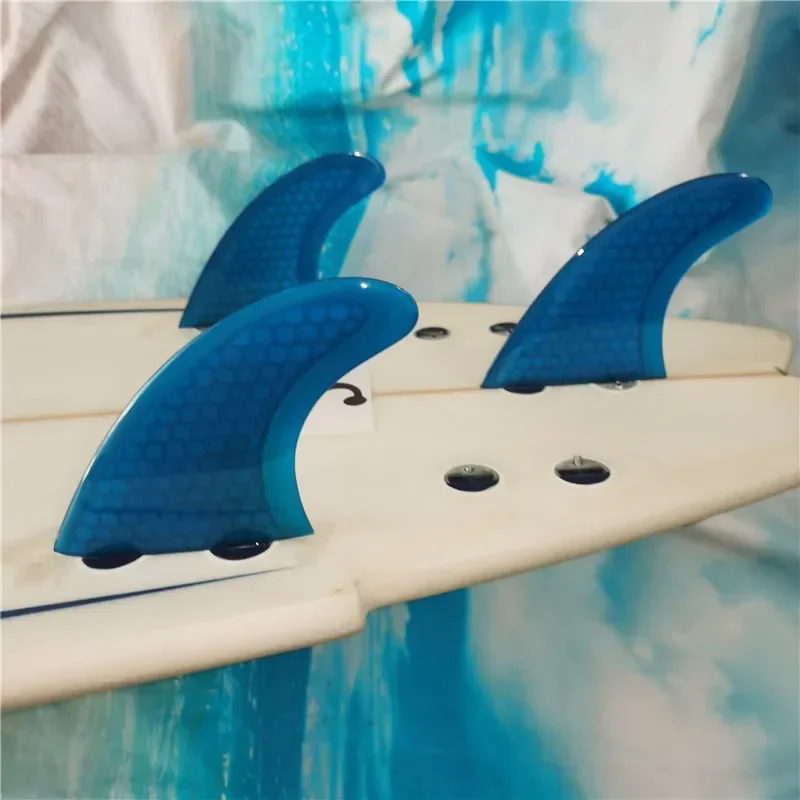BiLong FCS Tri Fin Performer MED Fiberglass Water High Gloss Surfboard Fin Professional Surfboard Accessories Surfing Wakeboard