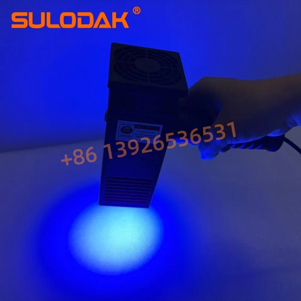 Handheld Uv Lamp Automotive Sheet Metal LED Curing Lamp Car Paint Flaw Detection UV Glue UV Ink LEDUV Curing 40*40MM