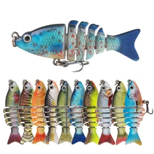 

1pcs 5.8cm 4.7g Brand Multi Jointed Sections Fishing Lure Minnow Hard Bait Swimbait Wobblers Artificial Crankbait Pesca Tackle