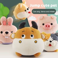 Hot Electric Jumping Plush Toy Speaking Jumping Dancing Pig Cow Cat Cute Pet Electric Animal Toys For Kids Baby Gifts 1