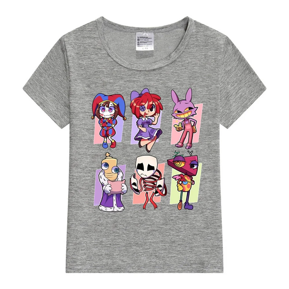The Amazing Digital Circus T-Shirts for Children Boys Girls Spring Summer