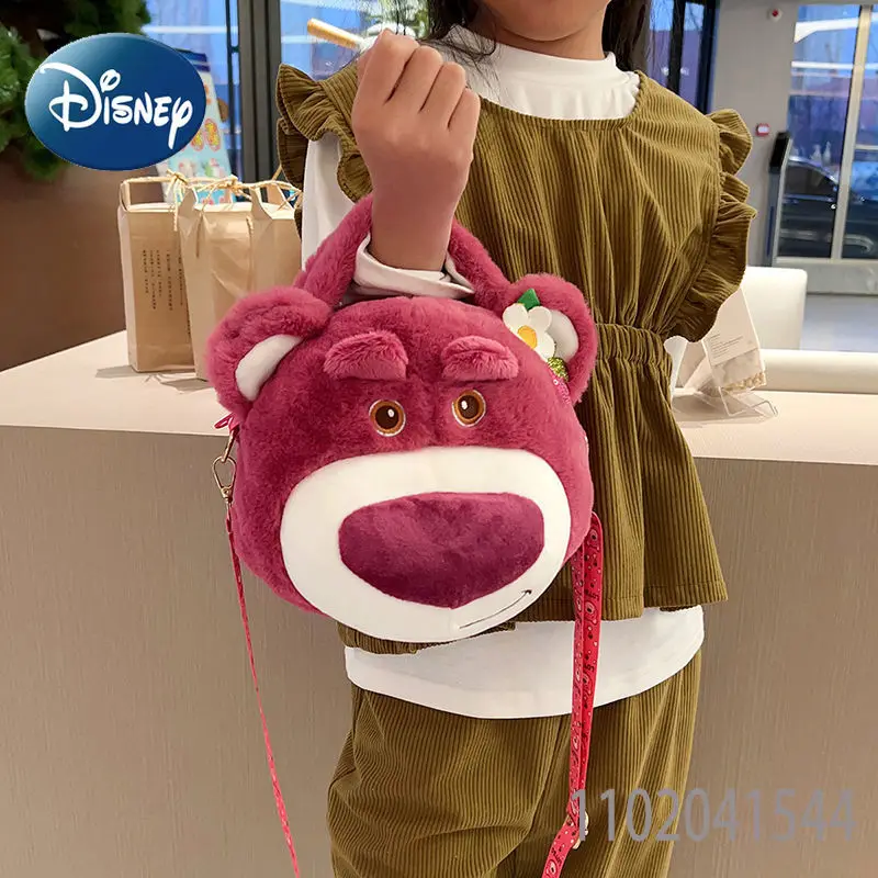 

Disney Lotso Shoulder Bag for Girl Women Cute Cartoon Crossbody Bag Ladies Handbags Luxury Designer Tote Free Shipping