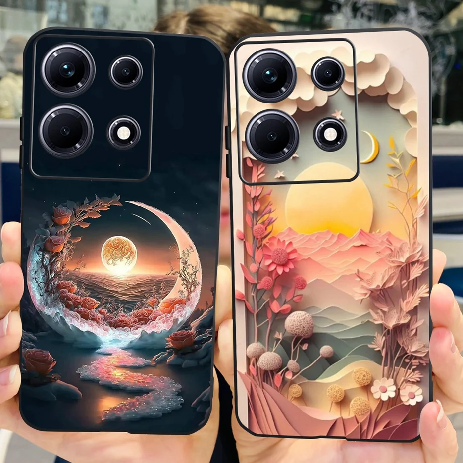Stylish Painted Soft TPU Phone Case with Bumper Protection