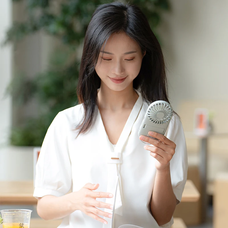 휴대용 미니 선풍기 USB 충전식 환풍기, 공기 냉각기, 휴대용 전기 소형 선풍기, LED 조명, 여름