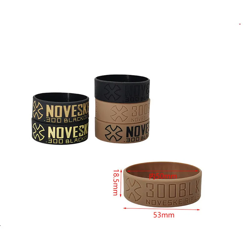 2pc/set Tactical NOVESKE N4 300BLK Seals Multi-functional Rubber Band for Flashlight tactical rubber bands