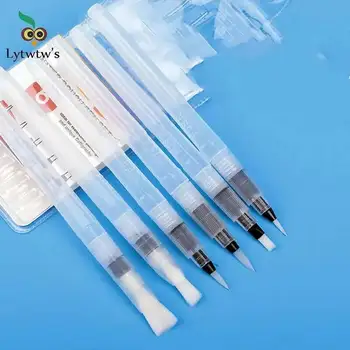 1 pezzo trasparente acqua di rubinetto acquerello solubile in acqua penna a colori Nylon acquerello disegno a colori rifornimento d'arte