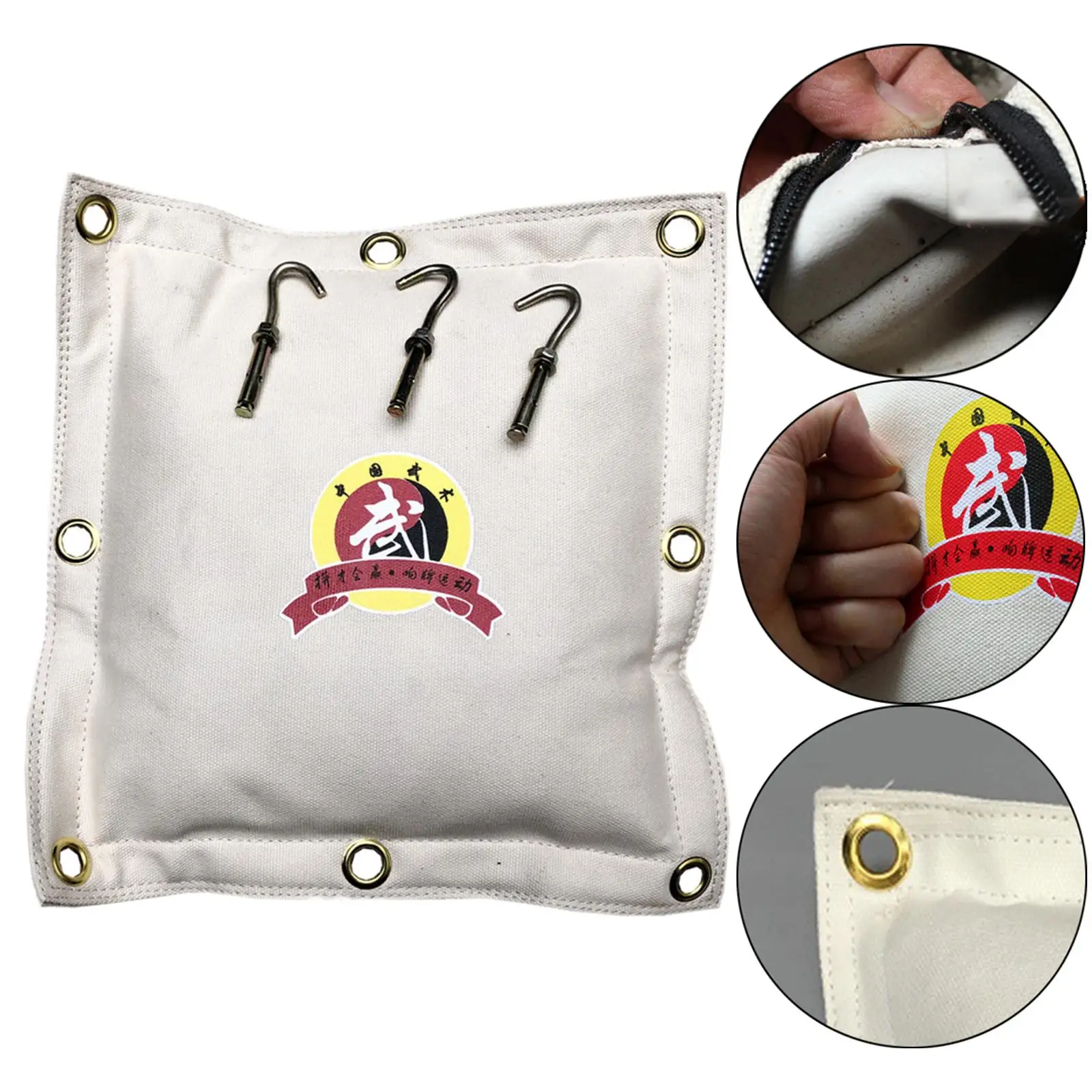 Wall Sandbag Fore Arm Workouts with Stainless Ring for Backyard