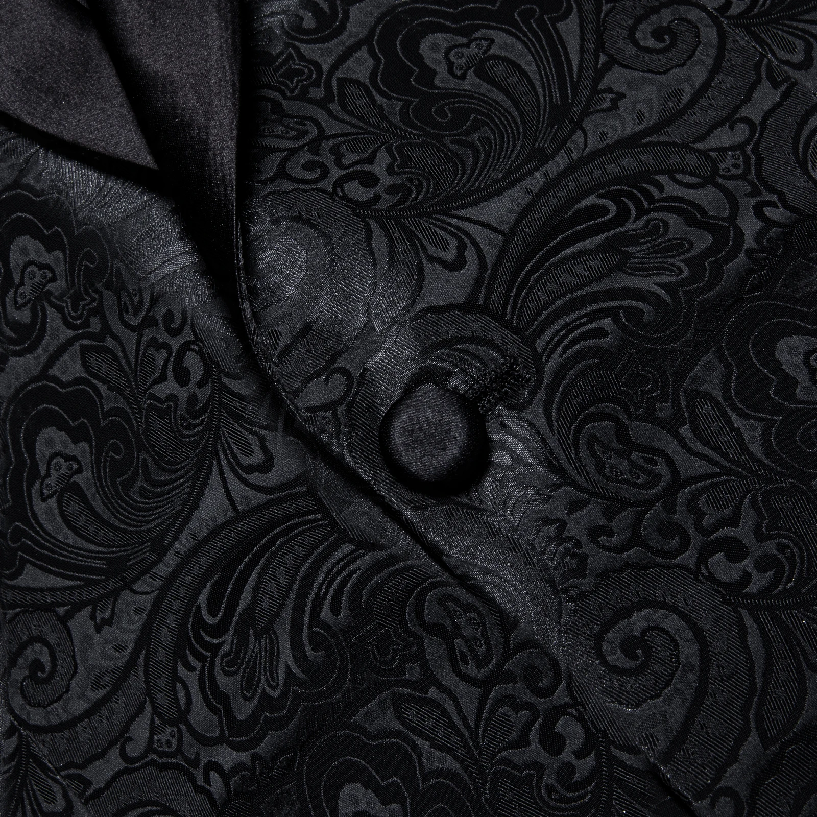Men's Black Paisley Suits Blazer Jacket Fashion Business Banquet Wedding Party Dress Floral Red Suit Coat Men Clothing