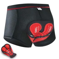 Cycling Shorts Cushion Anti-Shock Moisture Absorbent Breathable Mesh Gel Pad Shockproof MTB Bike Shorts Men Shorts Underpants 1