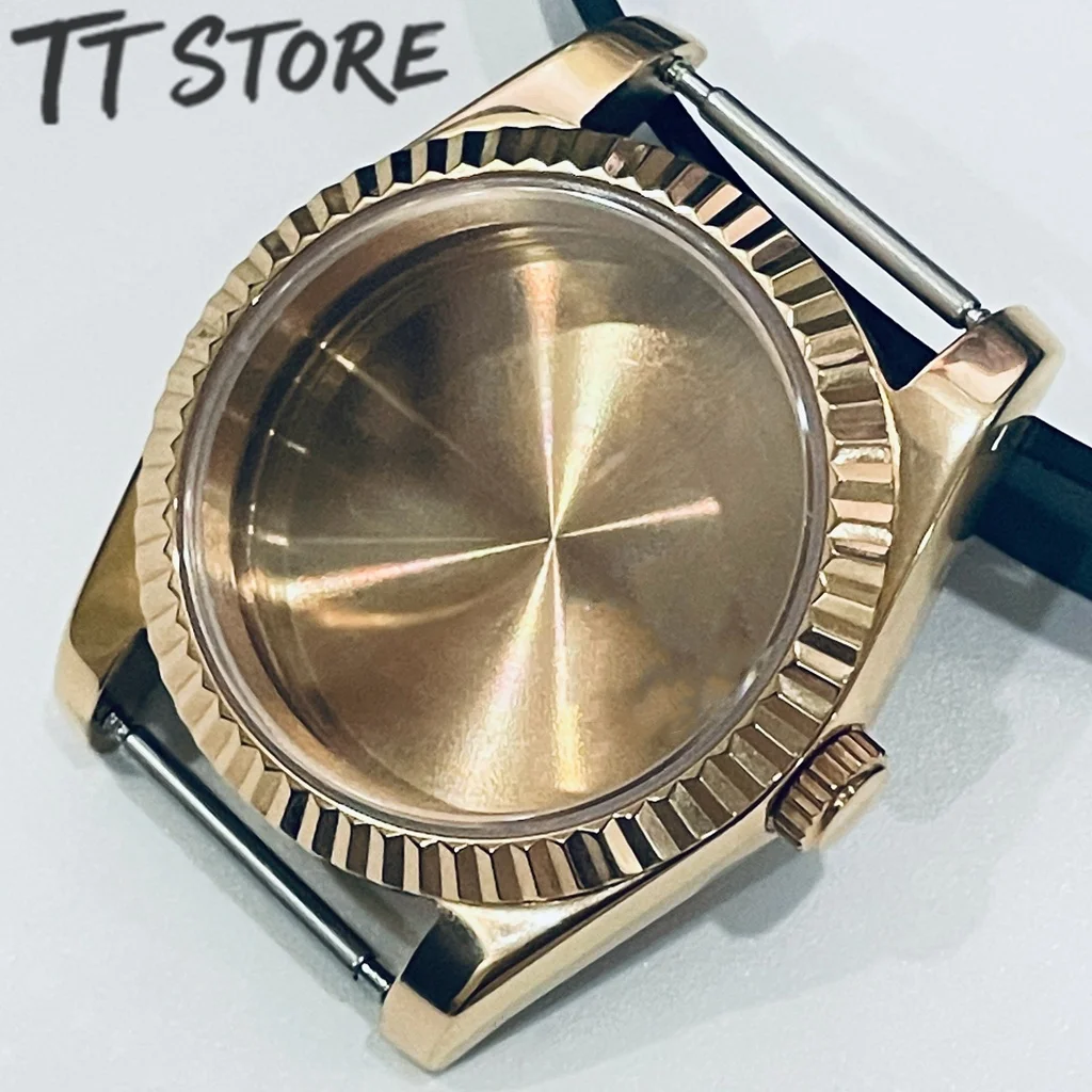Premium Waterproof Watch Case with Sapphire Crystal - Silver, Black, Gold, and Rose Gold