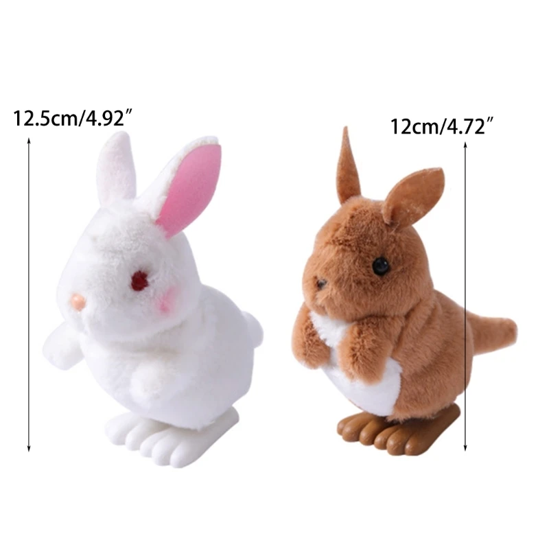 Jumping Rabbit Toy Bunny Wind Up Toy Educational Kids Crawling Babies