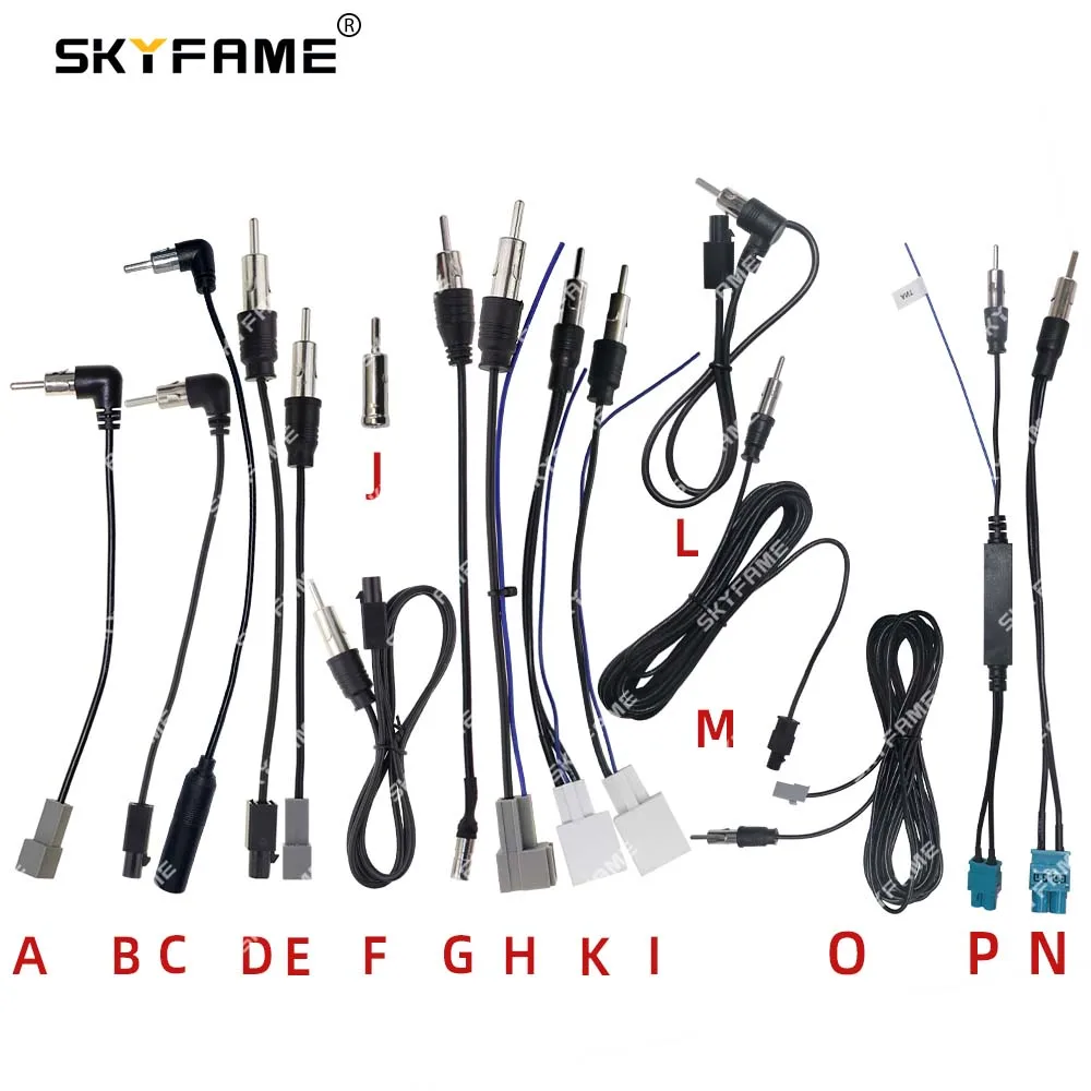 Car Stereo Accessories SKYFAME Car Radio FM AM Antenna Converter Adapter Extended Line Plug For Car Playe DVD Android Multimedia Navigation