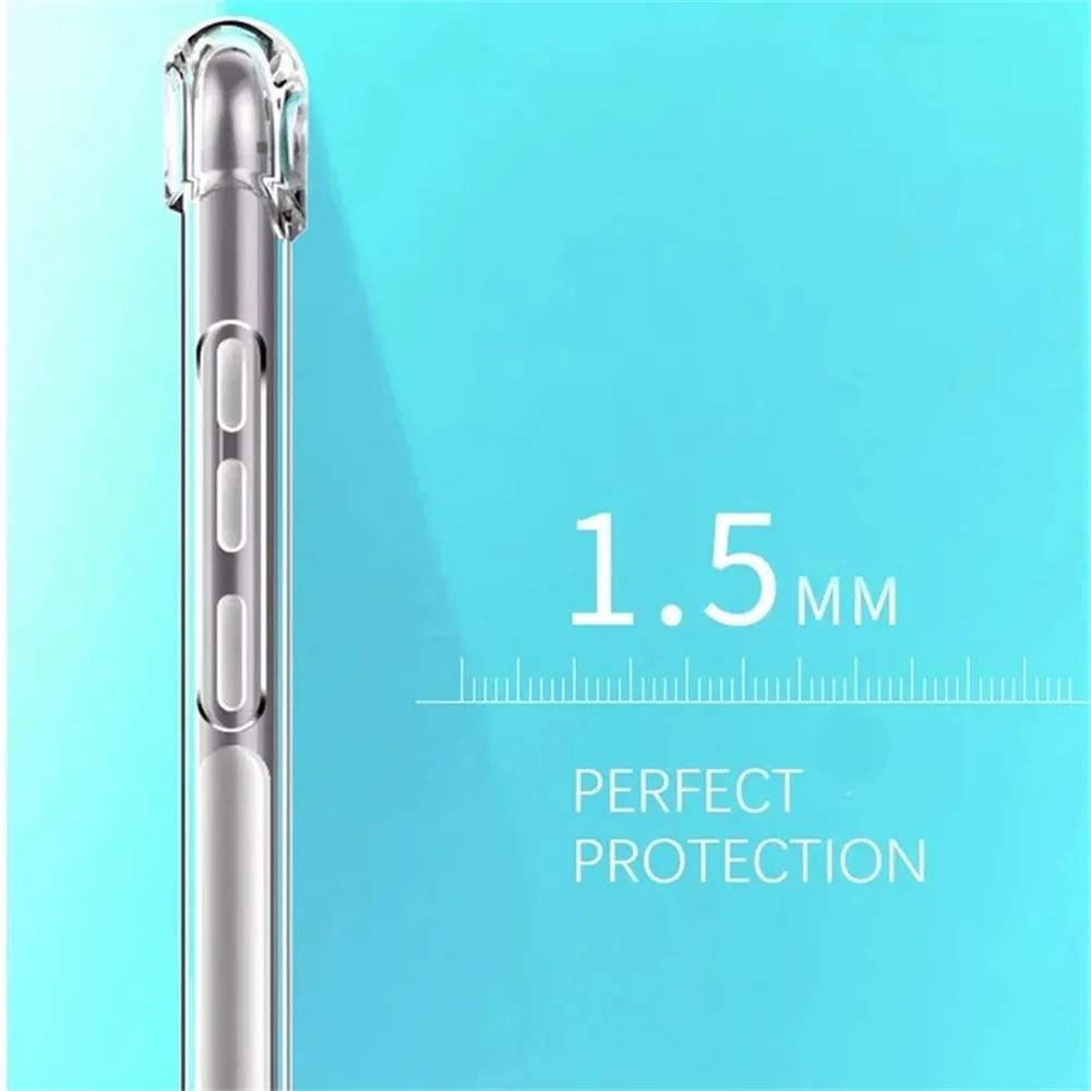 Luxury Shockproof Silicone Soft Clear Ultra Thin Phone Case