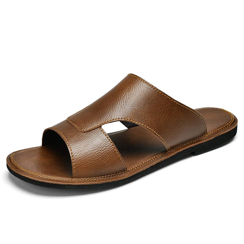 men's shoes high quality comfortable soft sole soft surface men's sandals simple casual Anti slip beach sandals slippers men