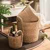 Natural Wicker Planter Basket  Flower Pot Home Garden Rattan Basket Straw Flower Basket 20/25/30CM 4