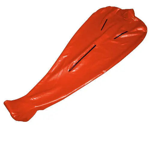 

Латексный резиновый спальный мешок для Хэллоуина Gummi Catsuit, оранжевый облегающий костюм, косплей