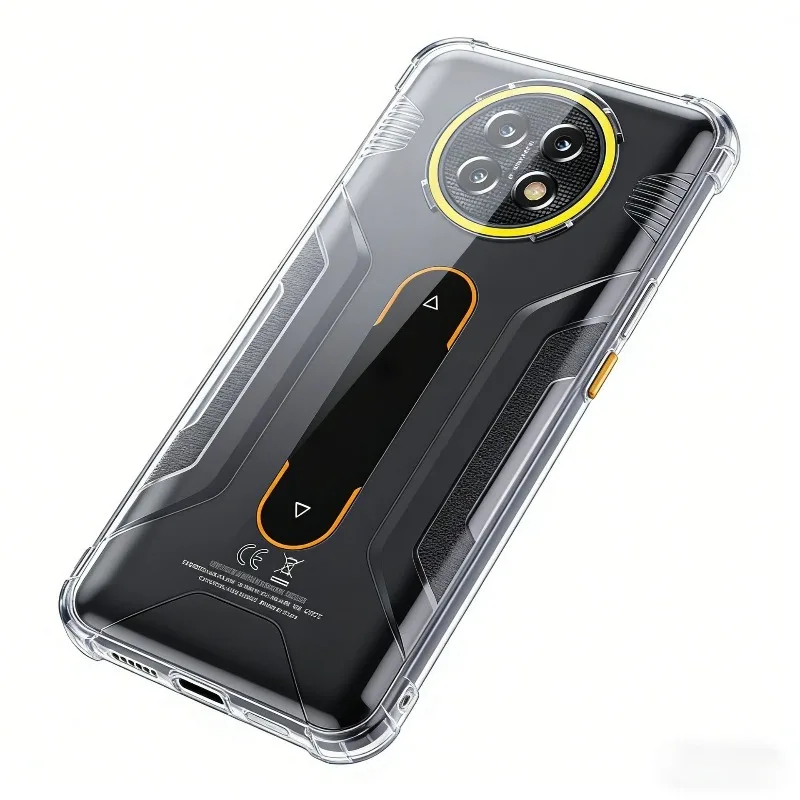 Transparent Black Soft TPU Phone Case - Durable Silicone Protective Cover and Shell