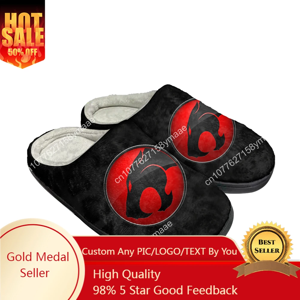 

Hot Cartoon Thundercats Fashion Cotton Slippers Mens Womens Sandals Plush Casual Keep Warm Shoes Thermal Comfortable Slipper