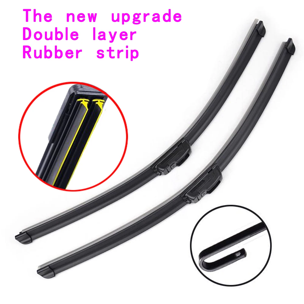 

For Nissan Titan 2004-2015 24" 22" Windshield Wiper Blades U & J hook Set of 2