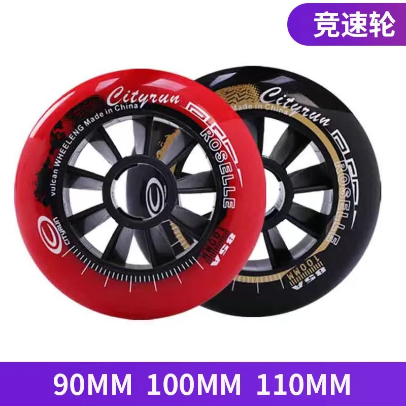 

8pcs Set ROSELLE Speed Roller Skating 90/100/110mm for Adult Youth Competition Inline Skates Individual Racing Wheels