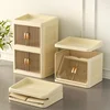 Dust-proof Cosmetic Organizer Foldable Makeup Storage Box Large Capacity Jewelry Nail Polish Cosmetic Container Makeup Organizer 1