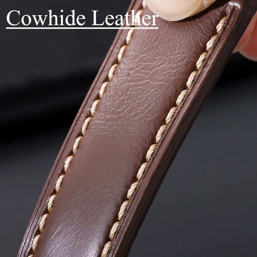 Vintage Crazy Horse Leather Watchband Bracelet – Unisex Wristbelt in Various Sizes