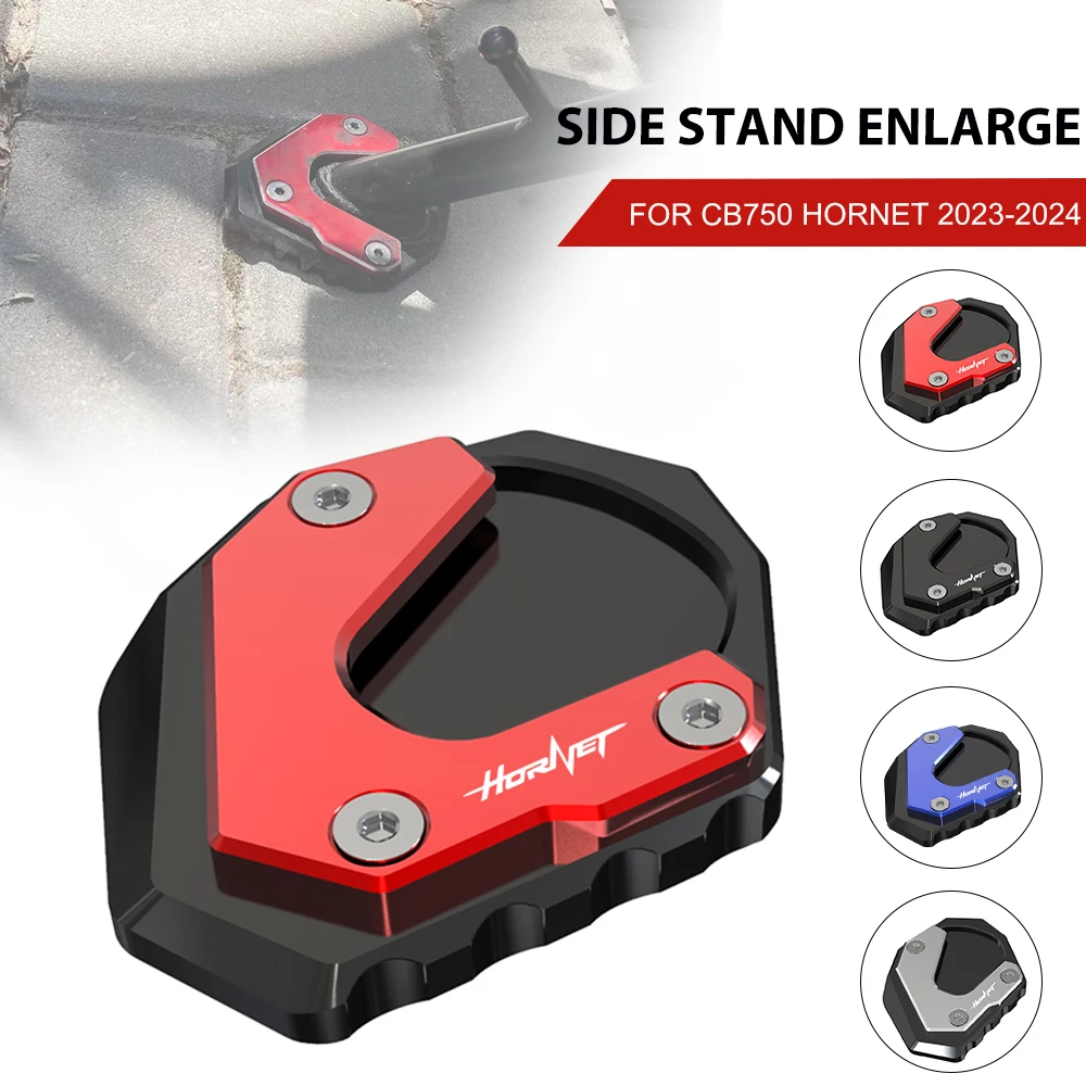 

For Honda CB 750 Hornet 2023 2024 Motorcycle Accessories Wheel Tire Valve Caps Aluminum Kickstand Foot Pad Side Stand Enlarger