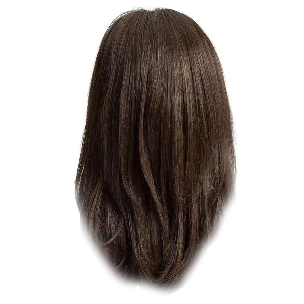 

Натуральный длинный волнистый парик для афроамериканских женщин, косплей, темно-коричневый, термостойкие синтетические волосы