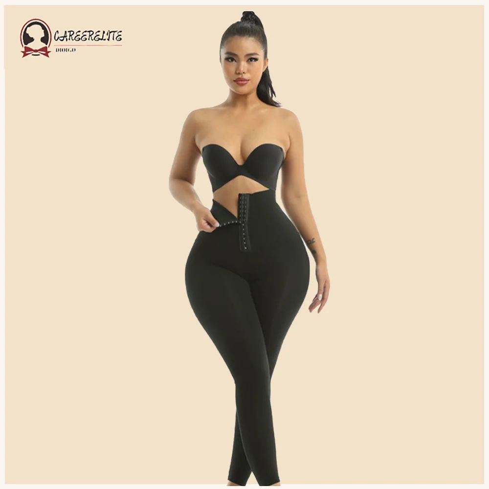 Double Breasted Pants Abdominal Hip Raise High Waist Stretch Sexy Yoga Leggings Waist Trainer Body Shaper Fajas Shapewear Women