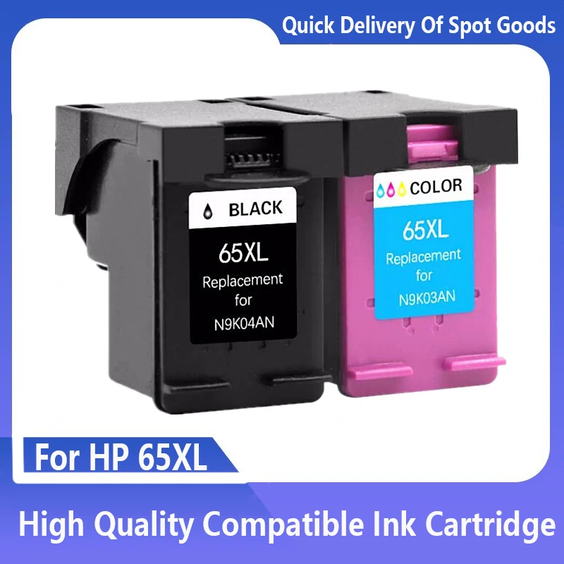 Cartuccia D'Inchiostro 65Xl Compatibile Per Stampante Hp 65 Envy 5010 5020 5030 5032 5052 5055 2625 2628 2630 2632 2633