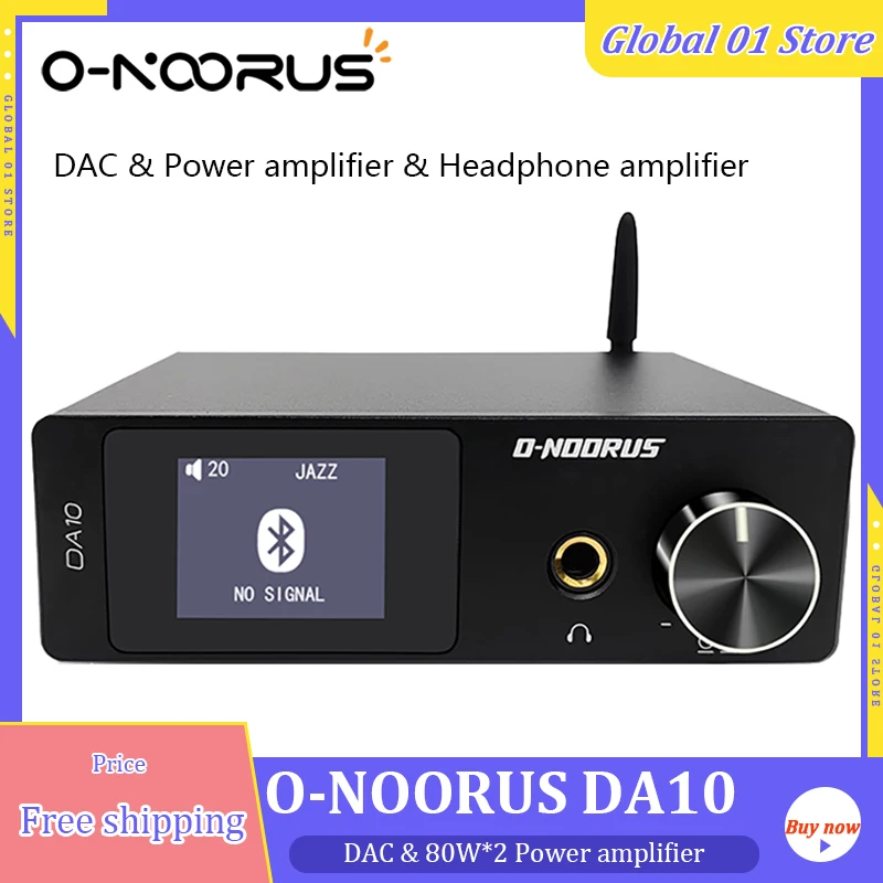 

O-NOORUS DA10 усилитель мощности USB DAC 192 кГц Класс D 80 Вт * 2 2,1 2,0 HiFi