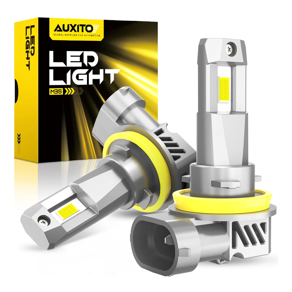 AUXITO H11 Turbo LED Canbus H8 HB3 9005 LED Headlight Bulbs No Error 20000LM Car Head Lamp M3S Series 2Pcs led lights led bulbs led headlights led car lights led car headlights car headlamps