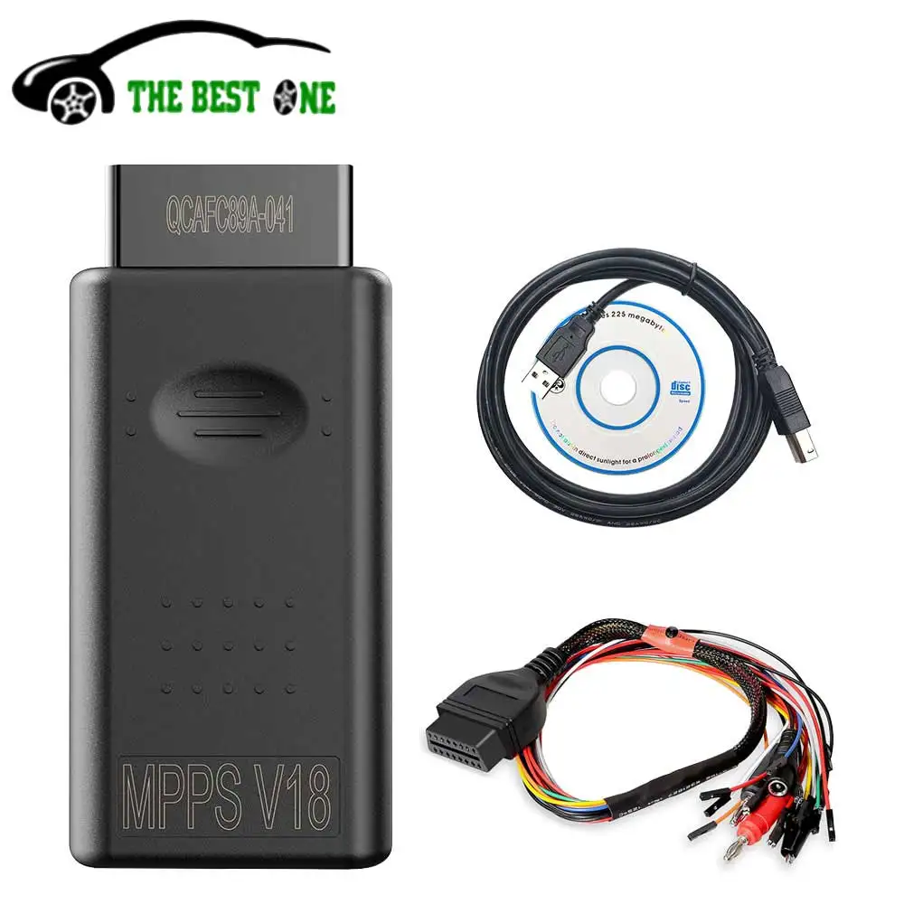 Best MPPS V18 Unlock Version Life Time Use Mpps V21 Full Chip With Breakout Tricore Cable OBD2 ECU Programmer Chip Tuning Tool