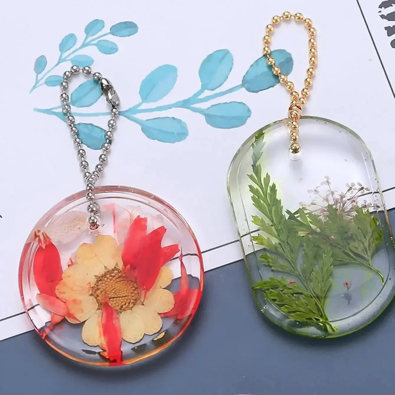DIY Keychain Pendant Casting Silicone Mould
