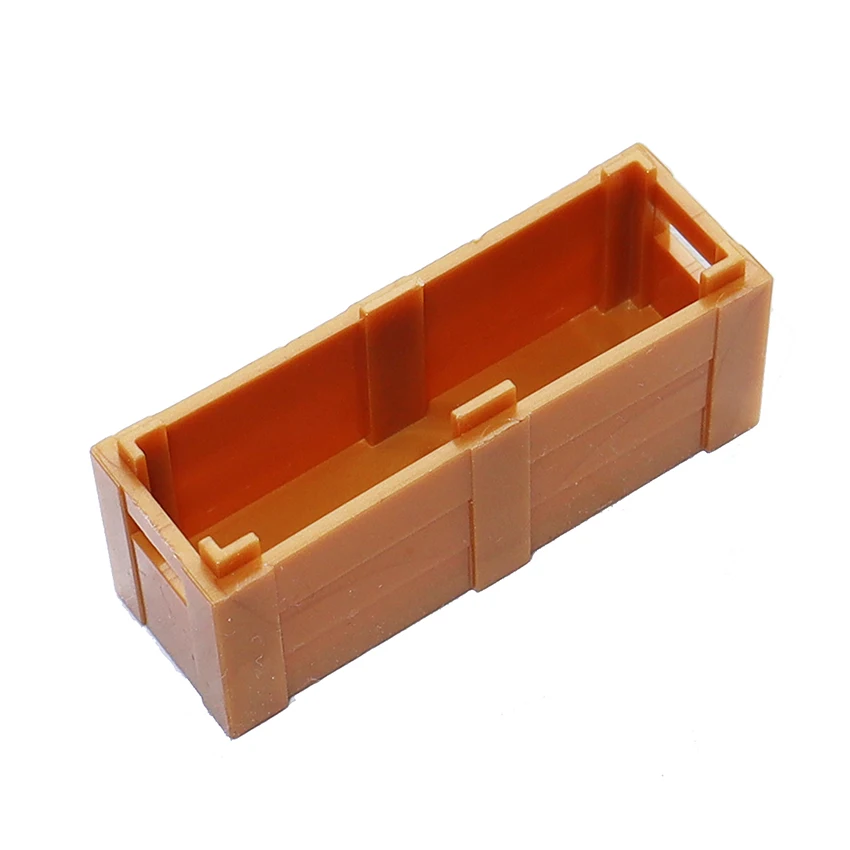 

Building Blocks WW2 Army Self Defense Long Wooden Box Military Weapon Box 2x6 Accessories Pack Battlefield Bunkers