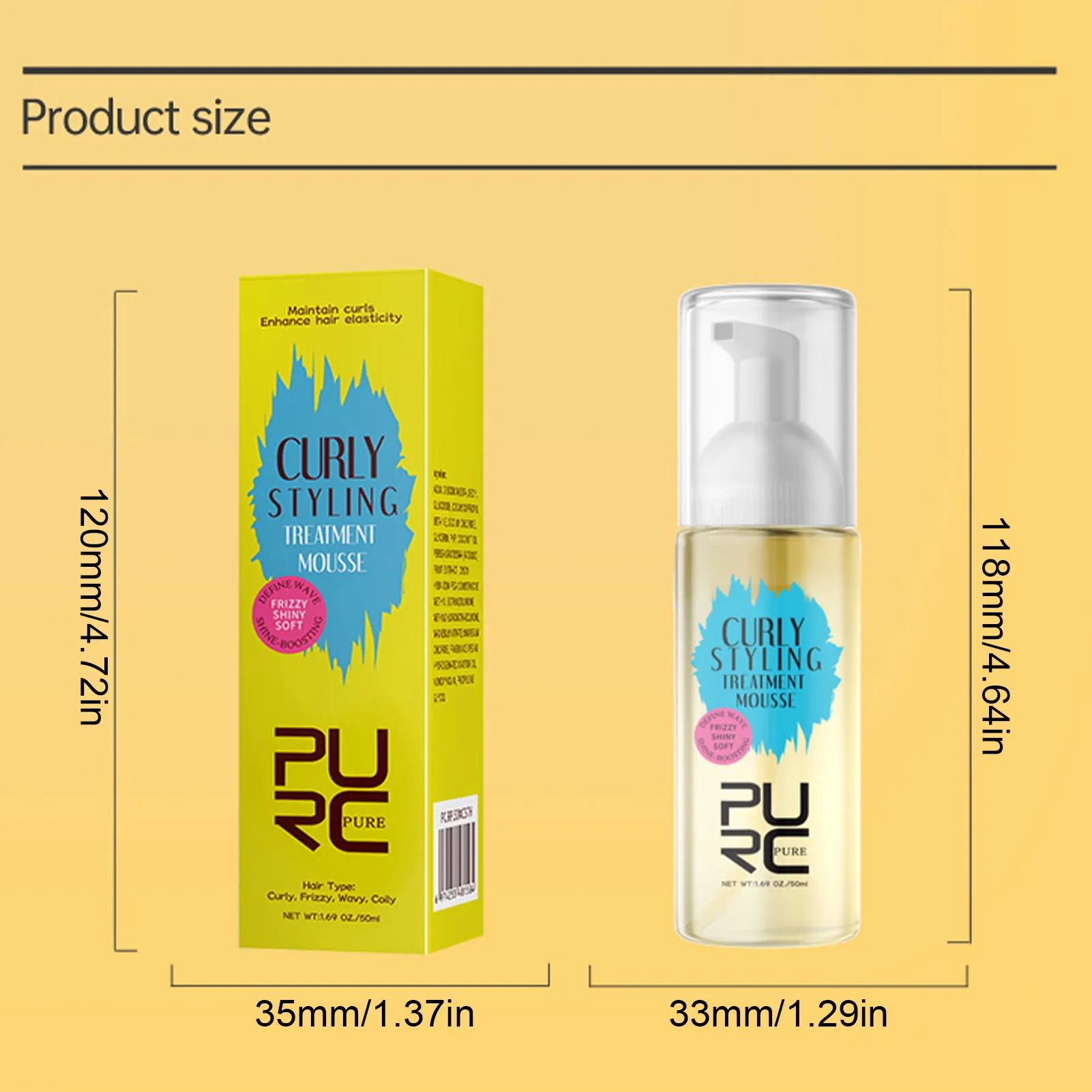 Hair Styling Mousse Refresh Repair Damaged Curly Hair