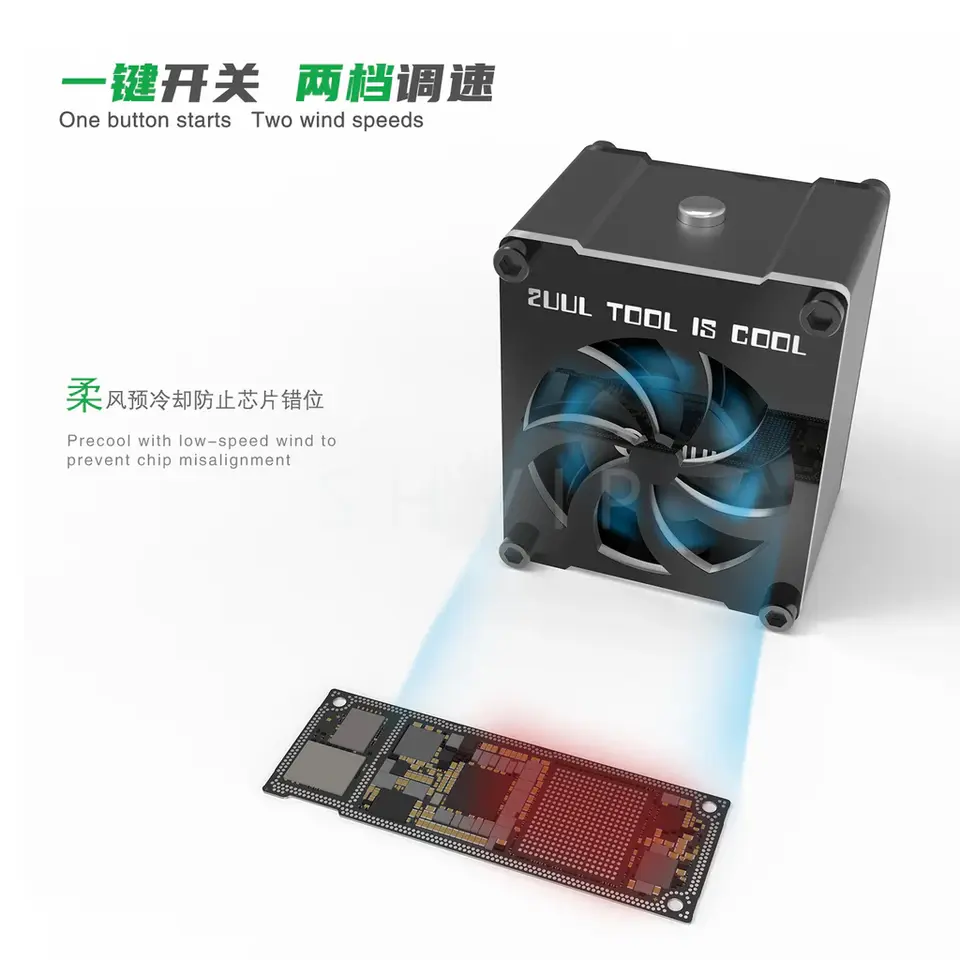 2UUL Mini Exhaust Fan Solder iron Smoke Absorber ESD Fume Extractor Microscope Smoke Solder For Phone Motherboard Welding Repair image 5