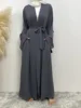 Chog omenRamadan Simple Open Abaya pour femmes, Dubaï, Turquie, Kaftan musulman pour femmes, Kimono, Robe modeste, Caftan Marocain, Vêtements Islamiques