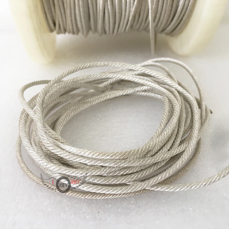2meter /Lot Length Silver 12/24/32/48/64 Strand 5"-21" Inch DIY Repair Subwoofer High Temperature Pure Copper Voice Coil Cable