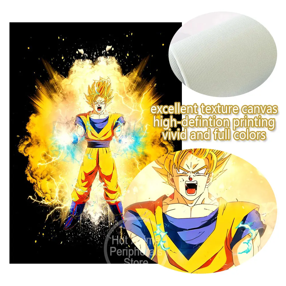 Dragon Ball Adesivo De Parede Goku Sayajins Realista Quebrado Decoração Da  Parede Pintura Do Quarto Das Crianças Dos Desenhos Animados Decoração Pvc  Adesivo - Adesivos - AliExpress