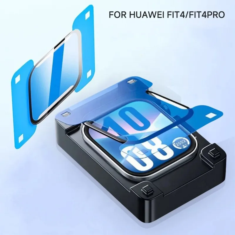 Curved Screen Protector for Huawei Watch Fit - Soft Tempered Glass Film Accessory (1-5 Pack)