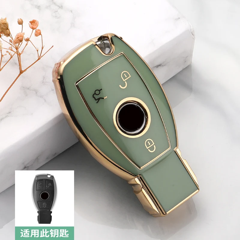 Key Case Cover for Mercedes Benz A B C S Class AMG GLA CLA GLC W176 W221 W204 W205 Accessories Holder Shell Keychain