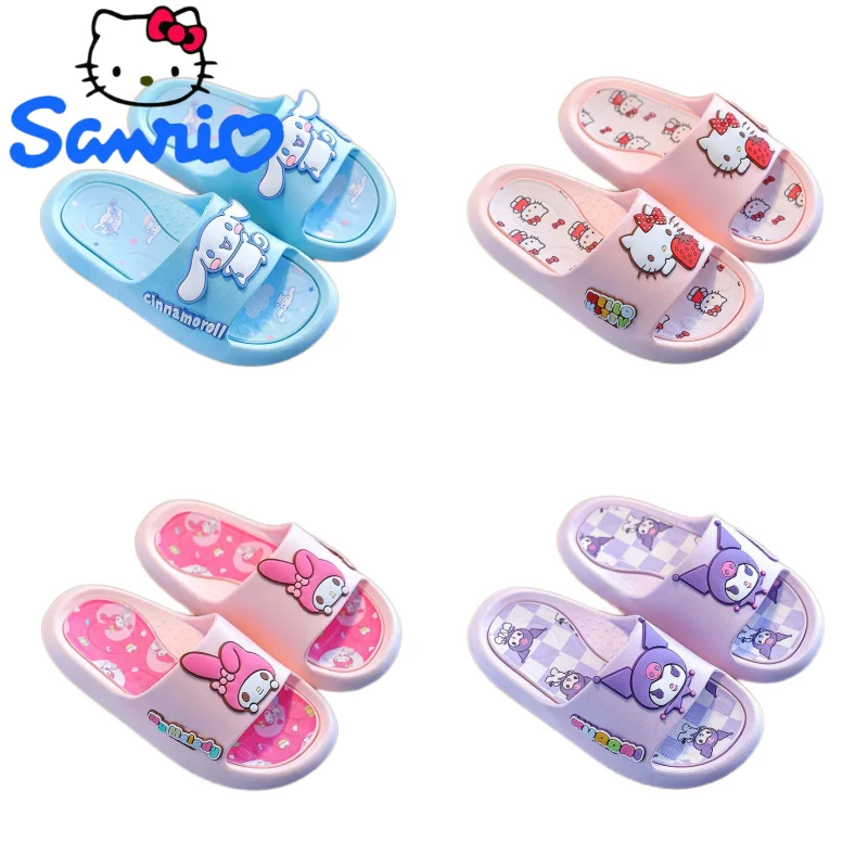 

Hello Kitty Kuromi Cinnamoroll My melody new cartoon slippers cute girl heart indoor home sandals slippers non-slip beach shoes