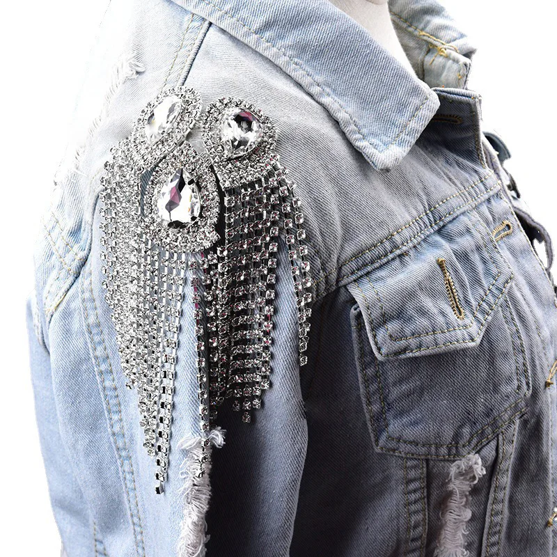 빈티지 태슬 브로치 핀, 비즈 체인 롱 드롭 디자인, 여성 남성 자켓 코트 DI..